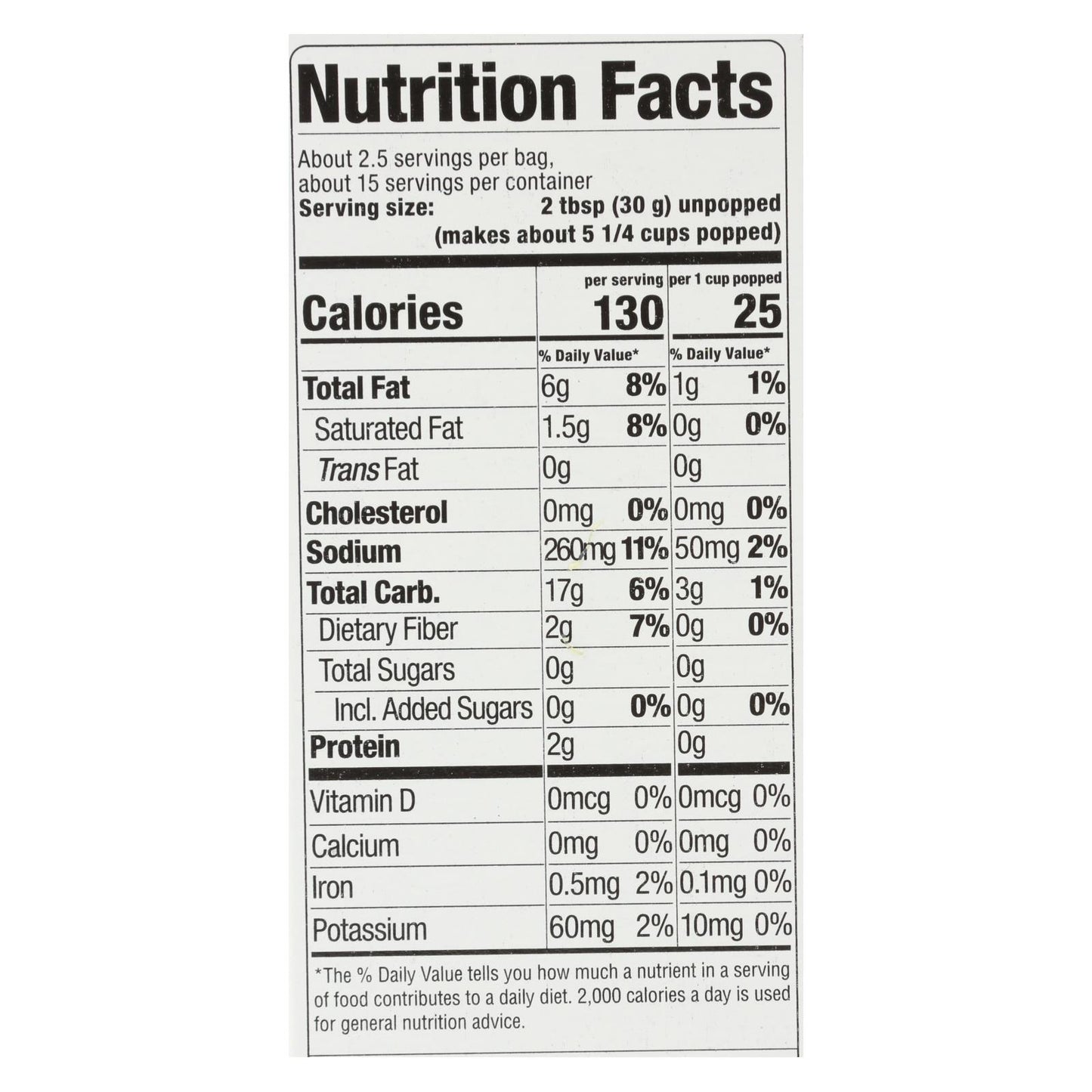 Skinnypop Popcorn - Popcorn Mirco Sea Salt - Case Of 6