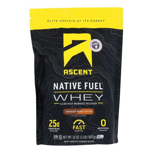Ascent Native Fuel - Whey Chocolate Peanut Butter - 1 Each