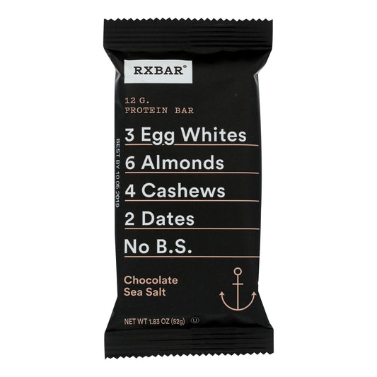 Rxbar - Protein Bar - Chocolate Sea Salt - Case Of 12