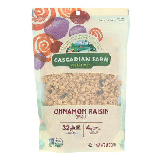Cascadian Farm - Granola Organic Cinnamon Raisin - Case Of 4