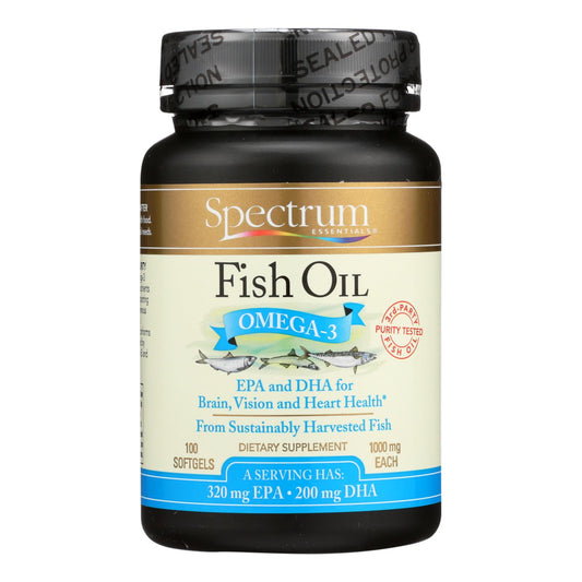 Spectrum Essentials Omega-3 Fish Oil Dietary Supplement  - 1 Ea- 100 Cap