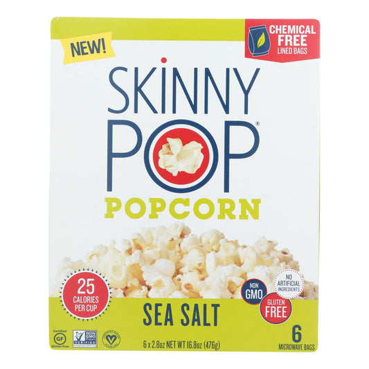Skinnypop Popcorn - Popcorn Mirco Sea Salt - Case Of 6