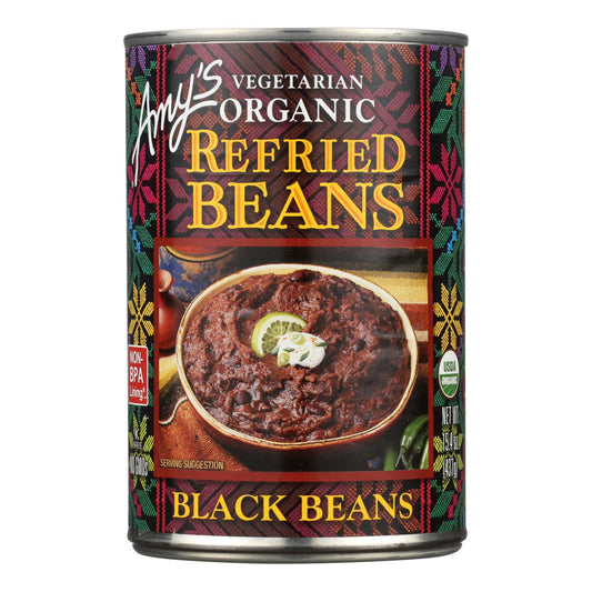Amy's -Organic Refried Black Beans - Case Of 12 - 15.4 Oz.